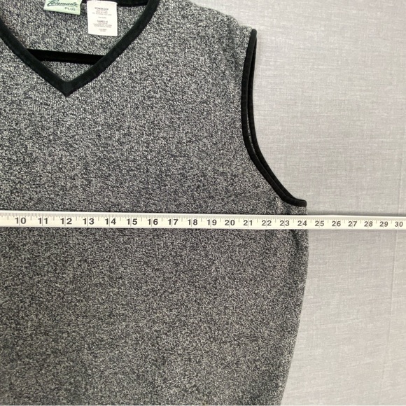 Penman's Plus Sweater and Vest Set Gray Knit with Black Trim Sz 24W - Picture 4 of 9